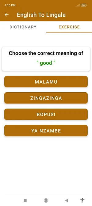 English To Lingala Dictionary Screenshot 2