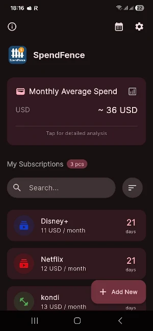 SpendFence Screenshot 0