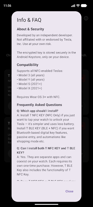 T NFC Key Companion Screenshot 1