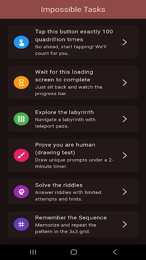 Impossible Tasks Screenshot 0