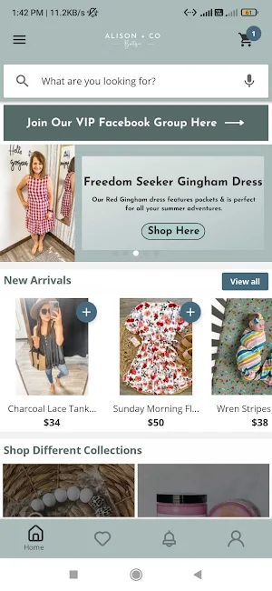 Alison and Co Boutique Screenshot 0