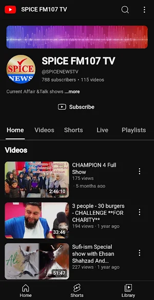 Spice FM 107 Screenshot 2