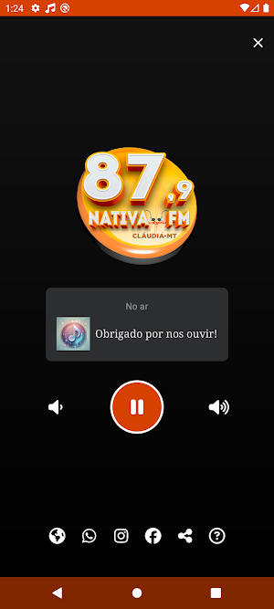 Nativa 87 FM - A sua rádio! Screenshot 0