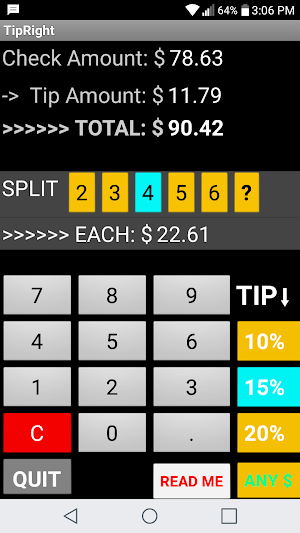 TipRight Screenshot 0