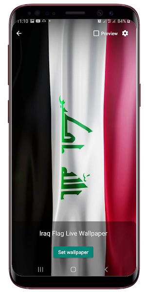 Iraq Flag Live Wallpaper Screenshot 1