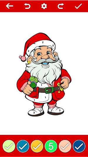 Christmas Color By Number Book Screenshot 0