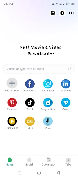 Full Movie & Video Downloader Screenshot 0