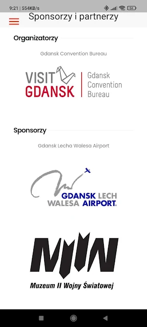 GCA Gdańsk Conference App Screenshot 3