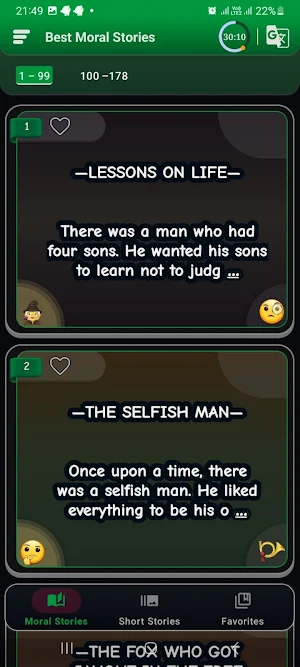 500 Stories with Moral Lessons Screenshot 0