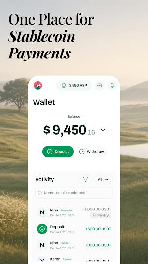 AllScale: Stablecoin Payments Screenshot 0