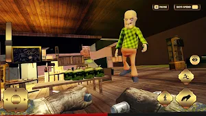 Crazy Grandpa Granny 3D House Screenshot 2