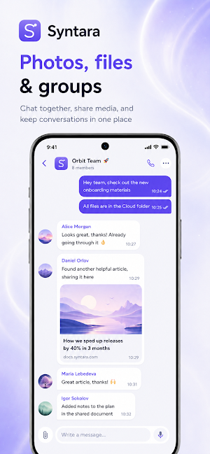 Syntara: Messenger & Chats Screenshot 3