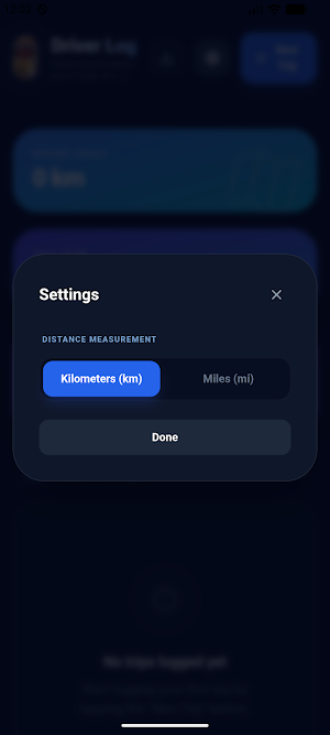 Driver Log book Screenshot 1