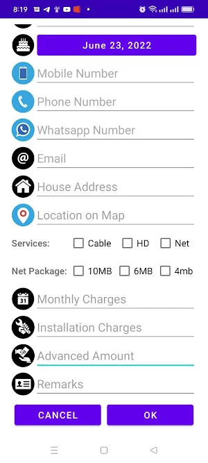 Cable Billing Screenshot 2