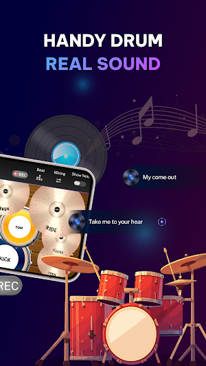 Real Drum Kit – Learn & Play Screenshot 1