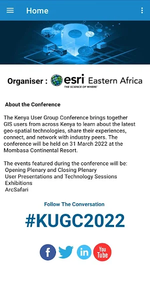 Esri Eastern Africa Events Screenshot 1