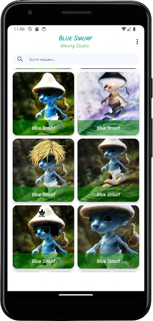 Blue Smurf Cat Wallpaper 4K Screenshot 1