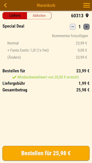 Quicky Fried Chicken Frankfurt Screenshot 1