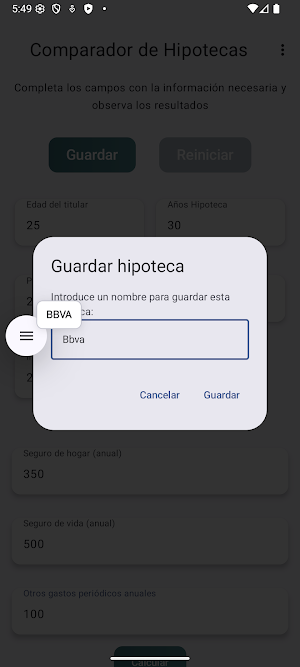 Comparador de Hipotecas Screenshot 3