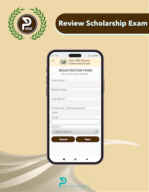 Peer - Review Scholarship Exam Screenshot 1