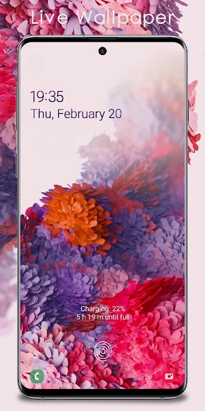 Galaxy S20 Video Wallpaper White Screenshot 2