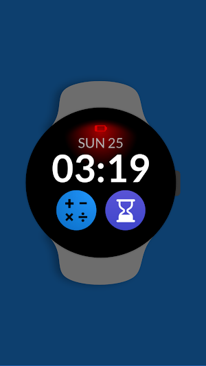 Essential Digital watch face Screenshot 2