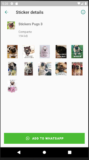 Stickers de Pugs Screenshot 2