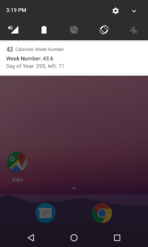 Calendar Week Number in status bar 📆 Screenshot 3