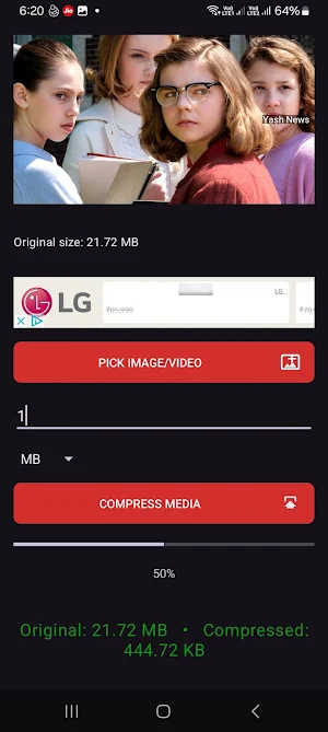 Compress image and video in kb Screenshot 2
