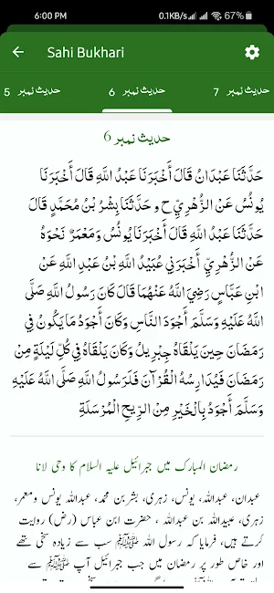 Sahih Bukhari Screenshot 3