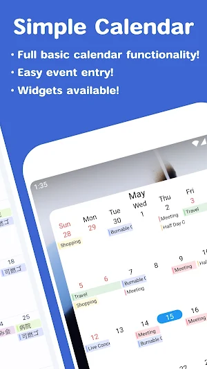 Simple To Do Calendar - dolfy Screenshot 1