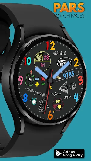 Pars Math Analog Watch Face Screenshot 2