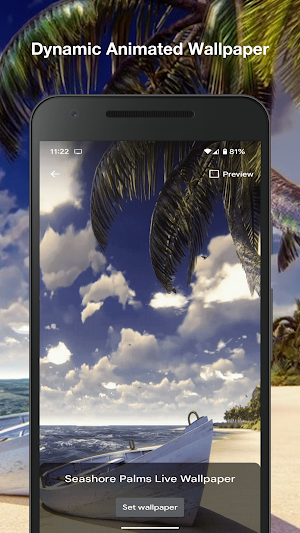 Seashore Palms Live Wallpaper Screenshot 1
