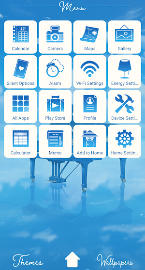 Piano in the Clouds Theme Screenshot 1