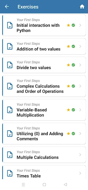Practice Exercises Python Screenshot 1