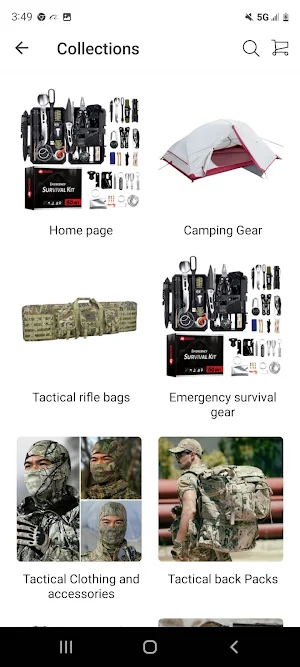 Silverfox Gear shop Screenshot 1