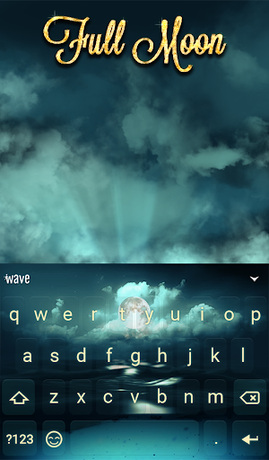 Full Moon Animated Keyboard + Live Wallpaper Screenshot 1