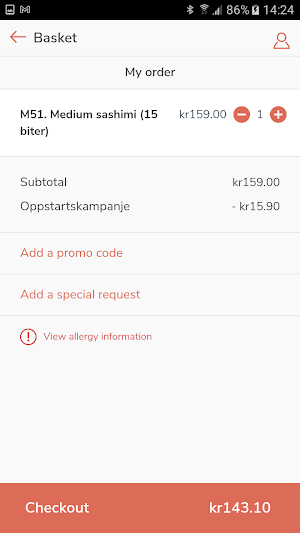 Majorstuen Sushi Screenshot 3