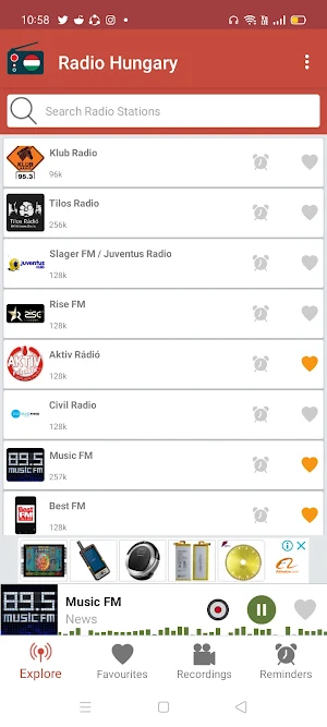 Radio Hungary : Stream Music Live FM Screenshot 1