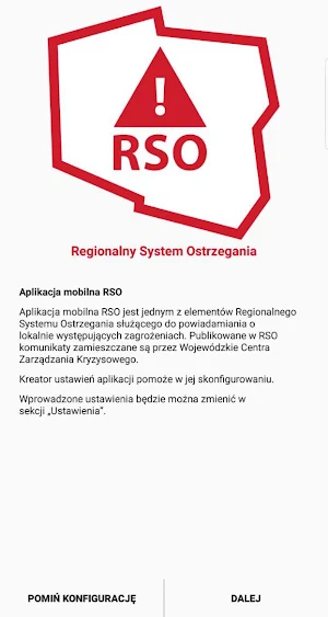 RSO – Regionalny System Ostrzegania Screenshot 3