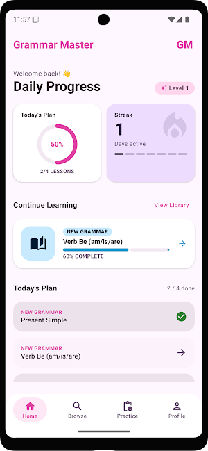 GM: 130 English Grammars Screenshot 0