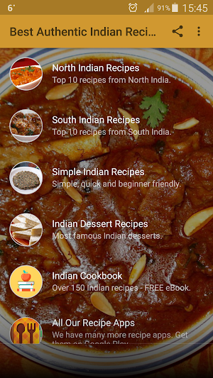 Best Authentic Indian Recipes Screenshot 0