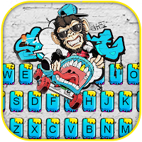 Street Art Graffiti Keyboard Background