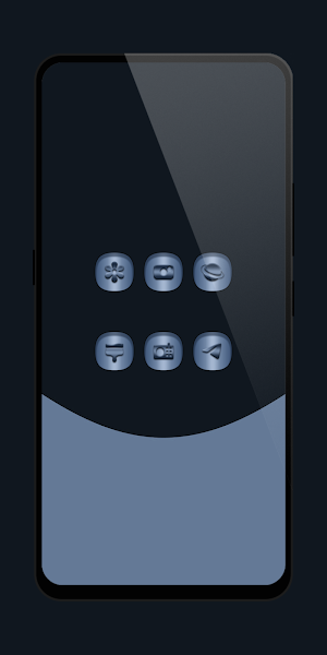 Curved - Blue Icon Pack Screenshot 3