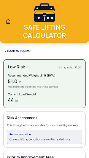 Safety Toolbox App Screenshot 1