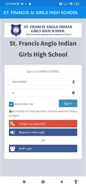 ST. FRANCIS ANGLO INDIAN G.H.S Screenshot 0