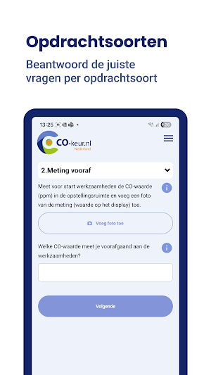 CO-keur app Screenshot 1