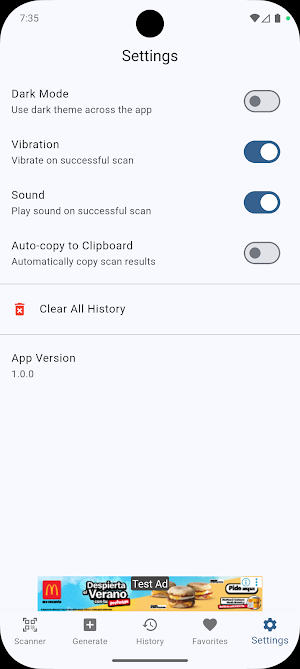 QR Code Scanner Screenshot 3