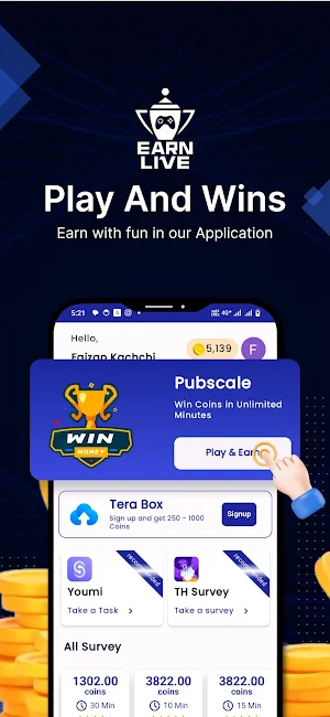 Earn Live - Play & Win Rewards Screenshot 1