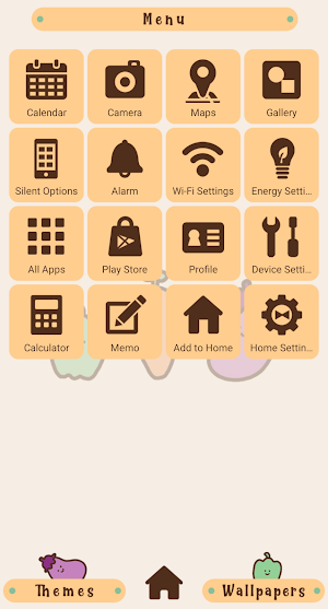Veggie Friends Theme +HOME Screenshot 1